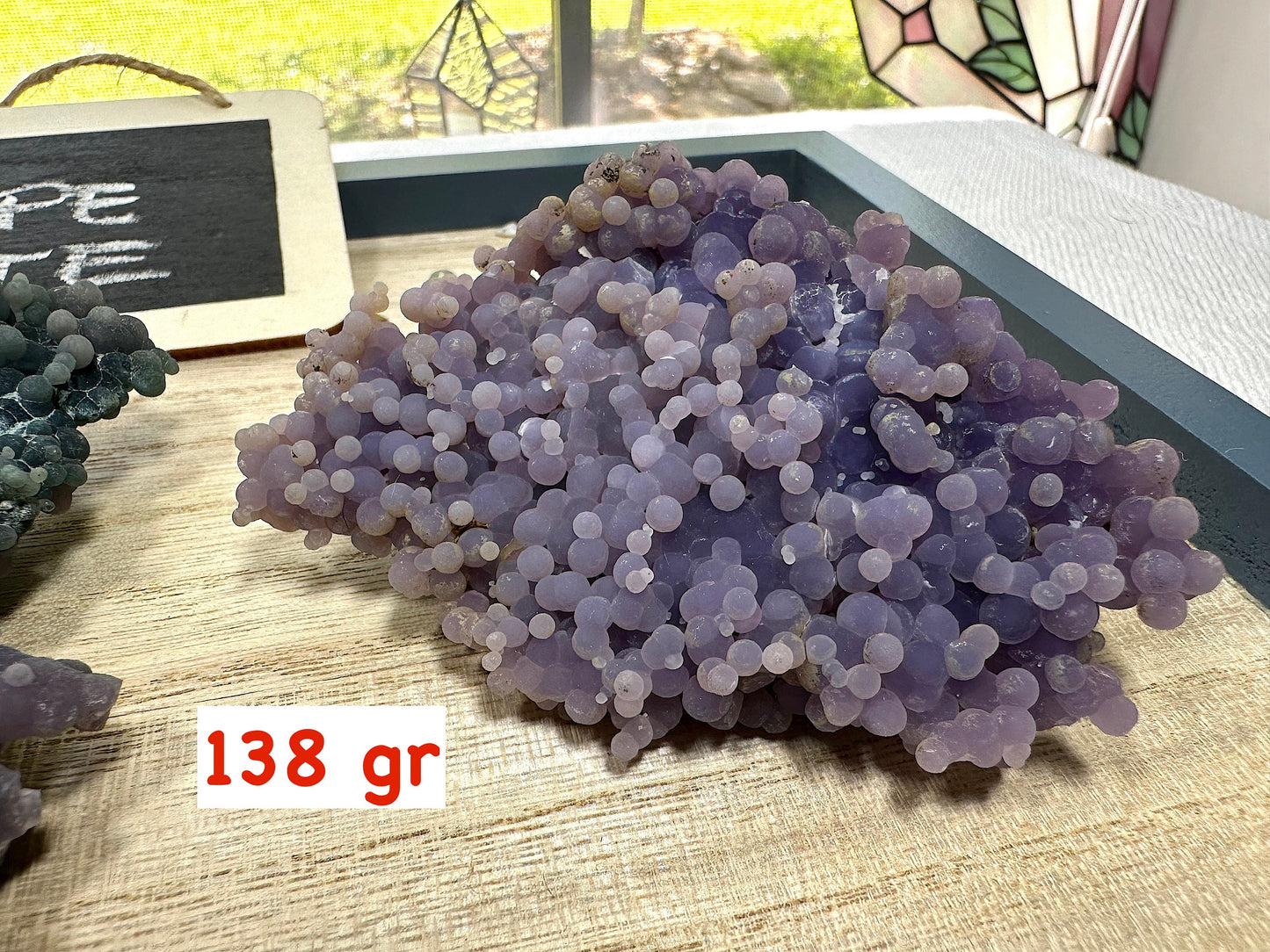 Grape Agate clusters. Infused in Reiki