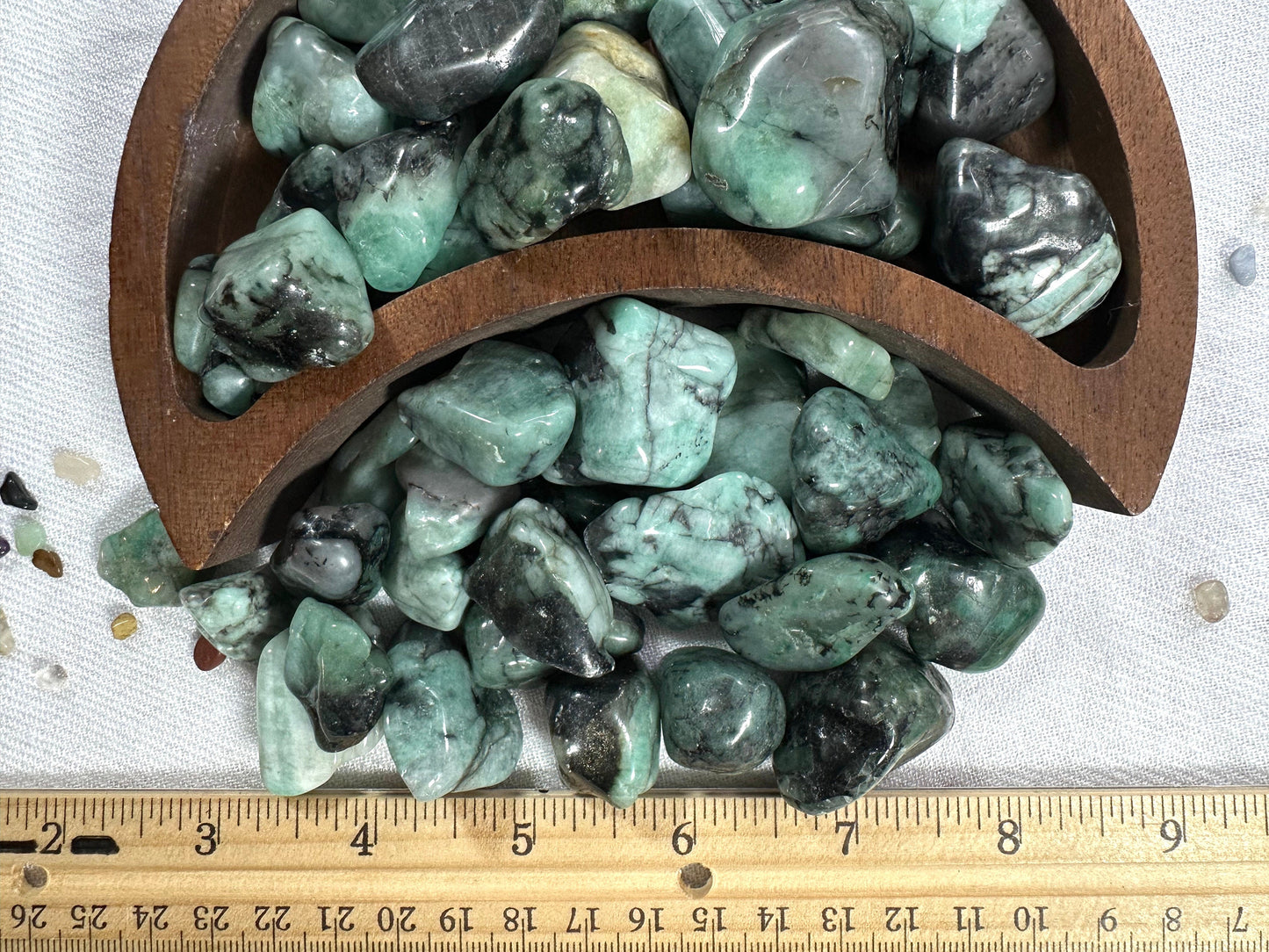 Emerald, Tumbled or Rough Crystal | Crystal for Love and Abundance