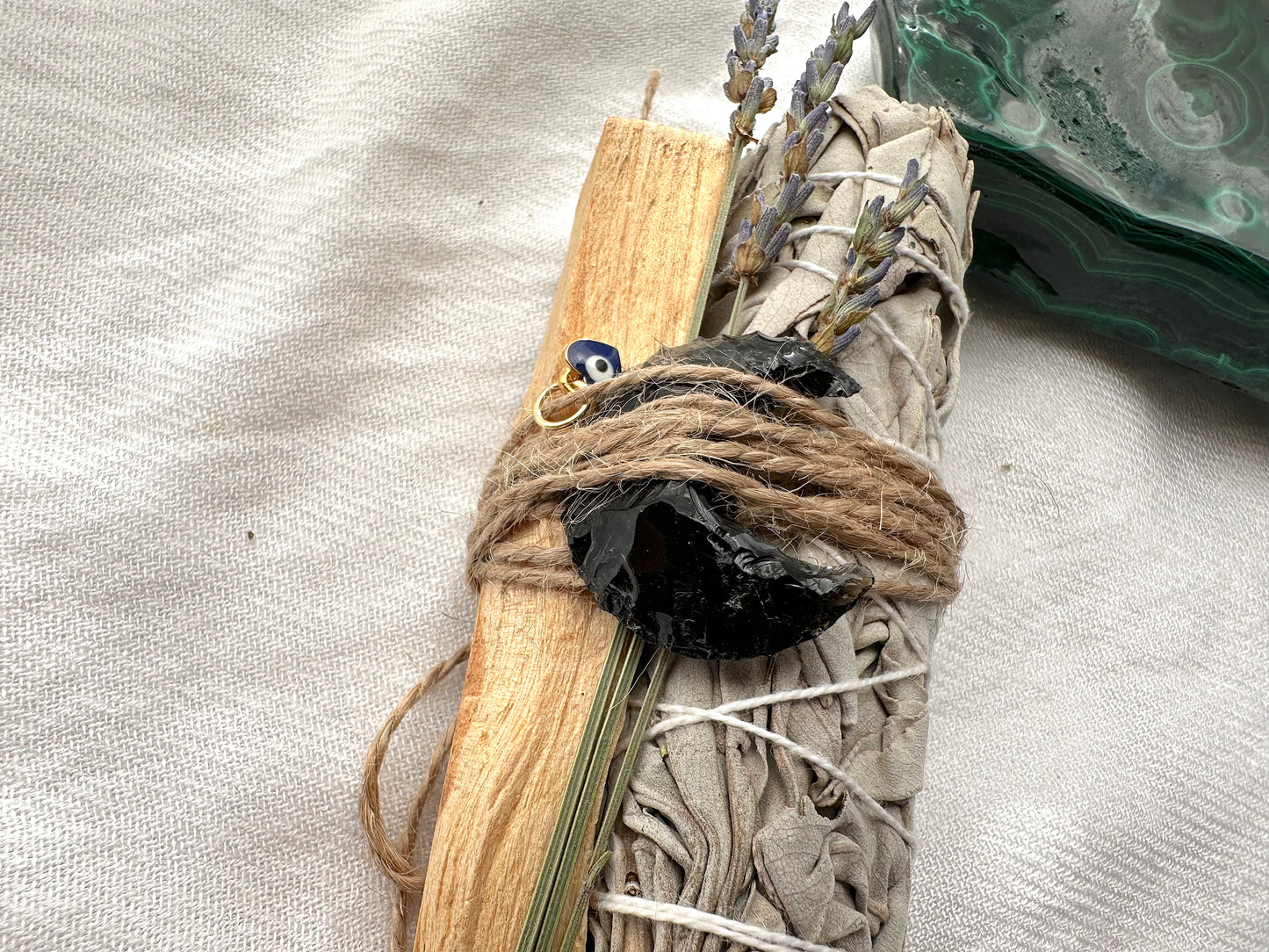 Moon Rituals. Black Obsidian Moon Smudge