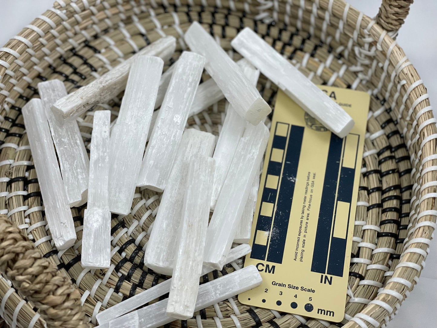 Rough Skinny Selenite Sticks 4"