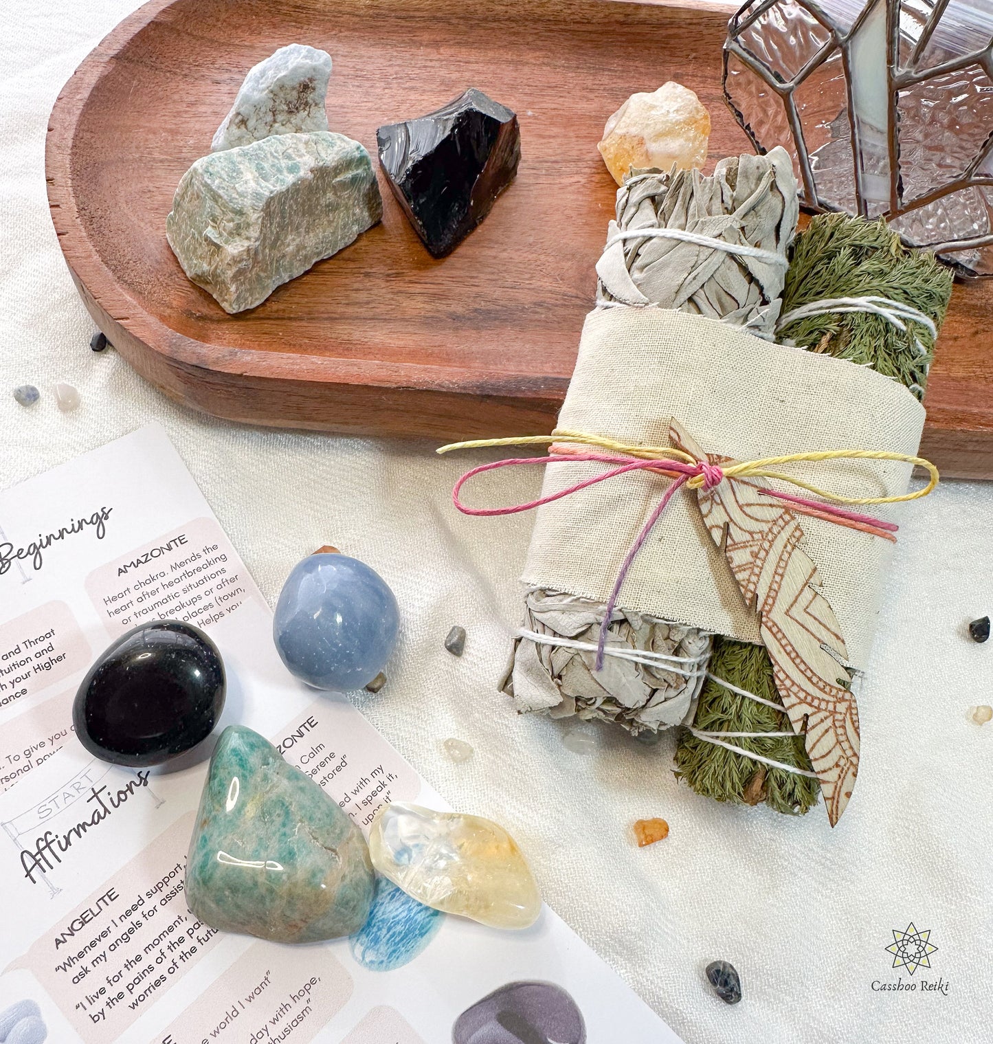 Crystal Set for New Beginnings | Crystals for Fresh Start | New Year Gift Sets