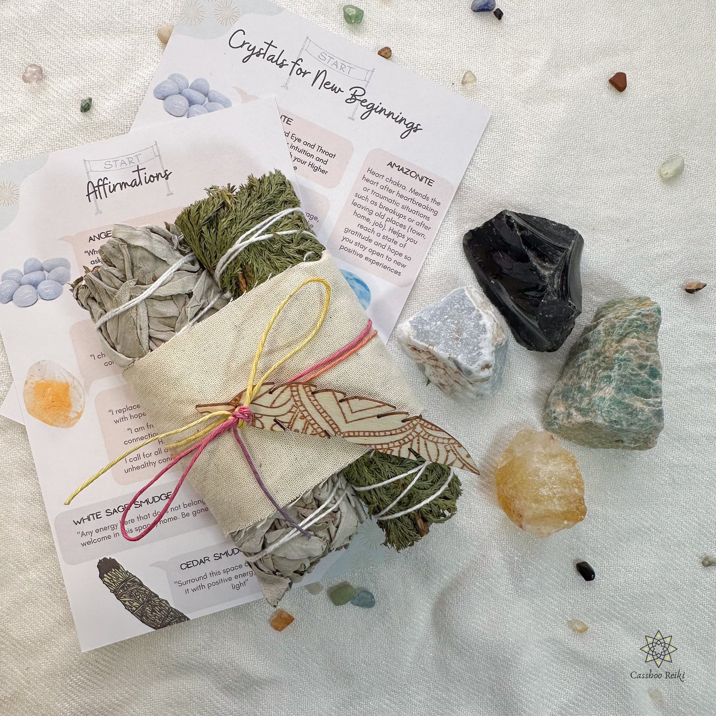 Crystal Set for New Beginnings | Crystals for Fresh Start | New Year Gift Sets