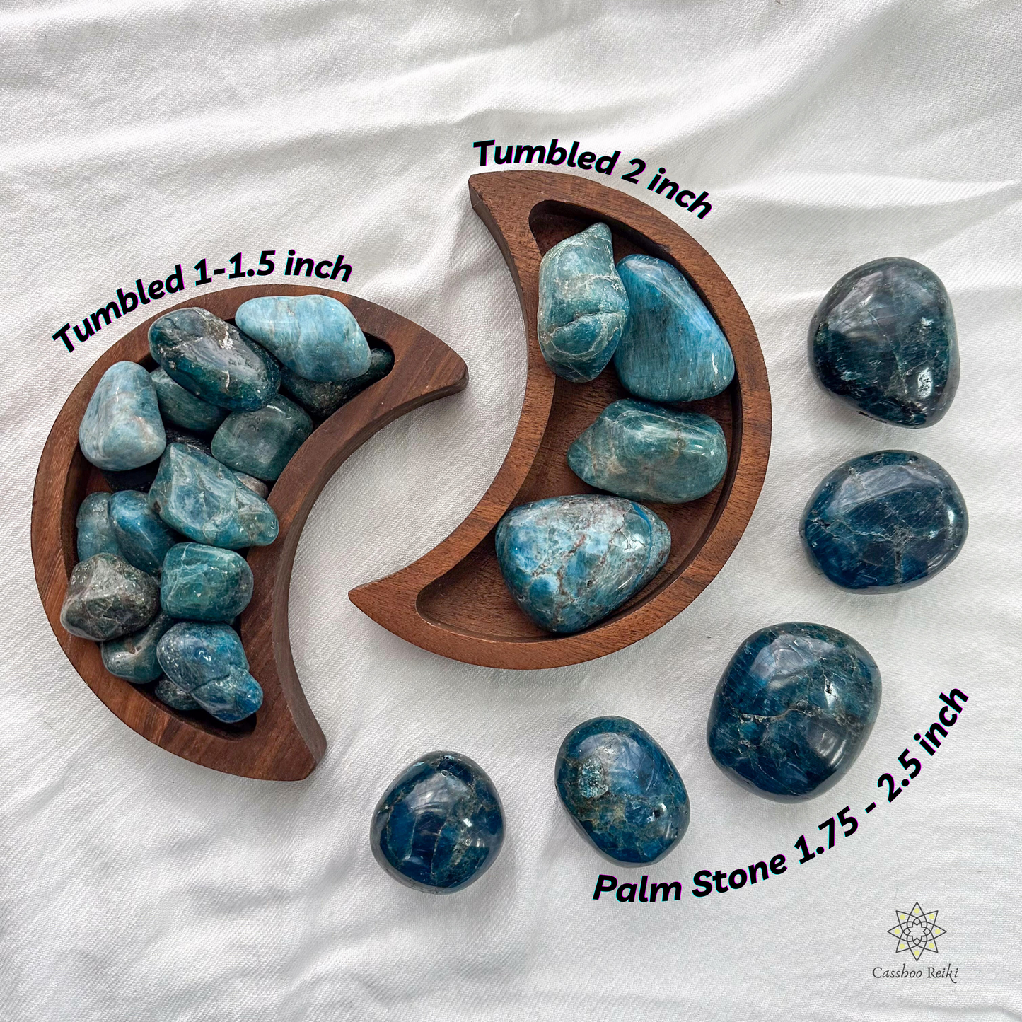 Tumbled Blue Apatite | Stone for Manifestation and Understanding the Big Picture