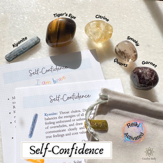 Crystal Set for Self-Confidence | Crystals for Moving forward. Unstuck yourself