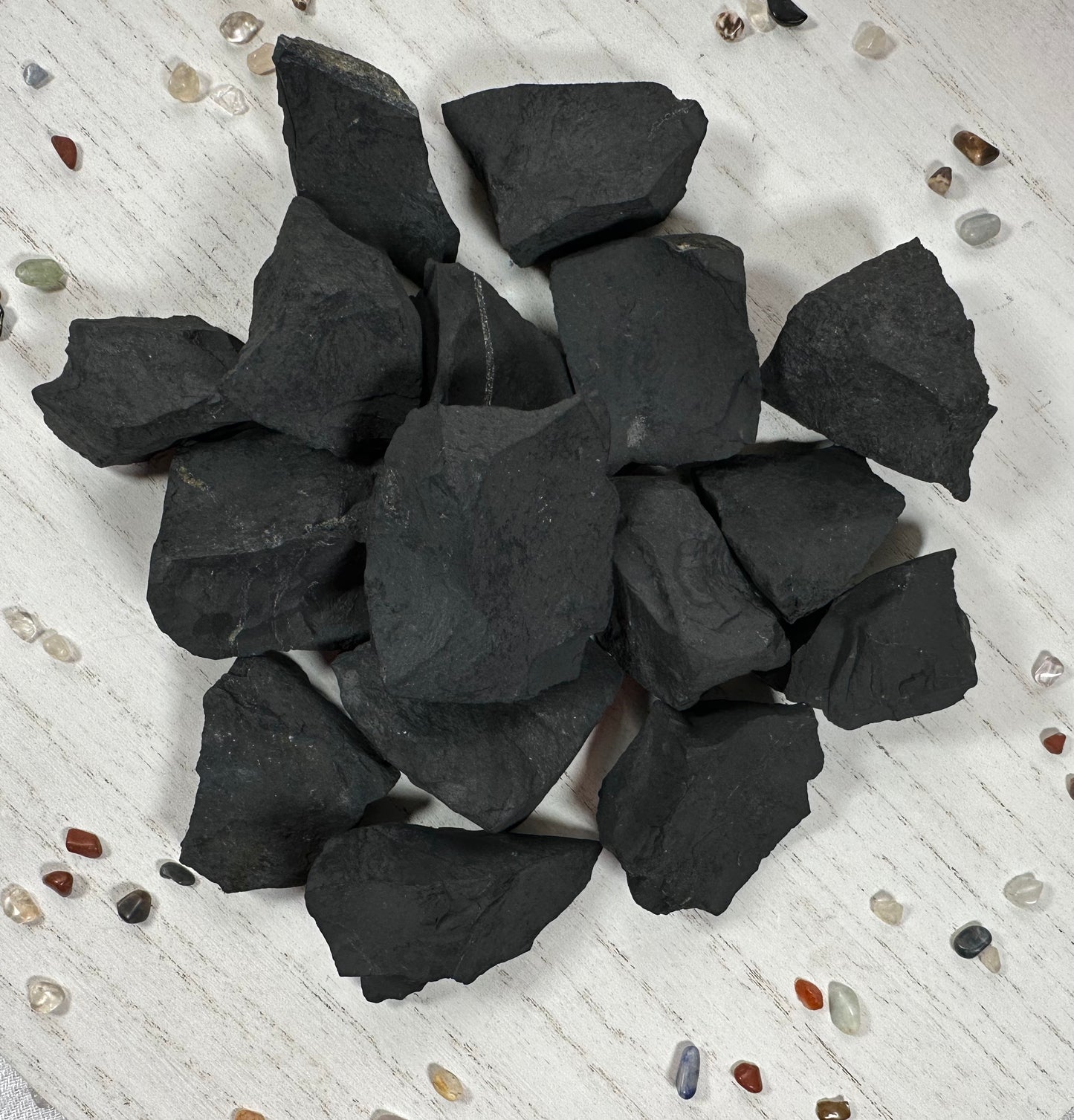 Shungite, Tumbled or Rough Crystal. Crystal for Purification and Protection.