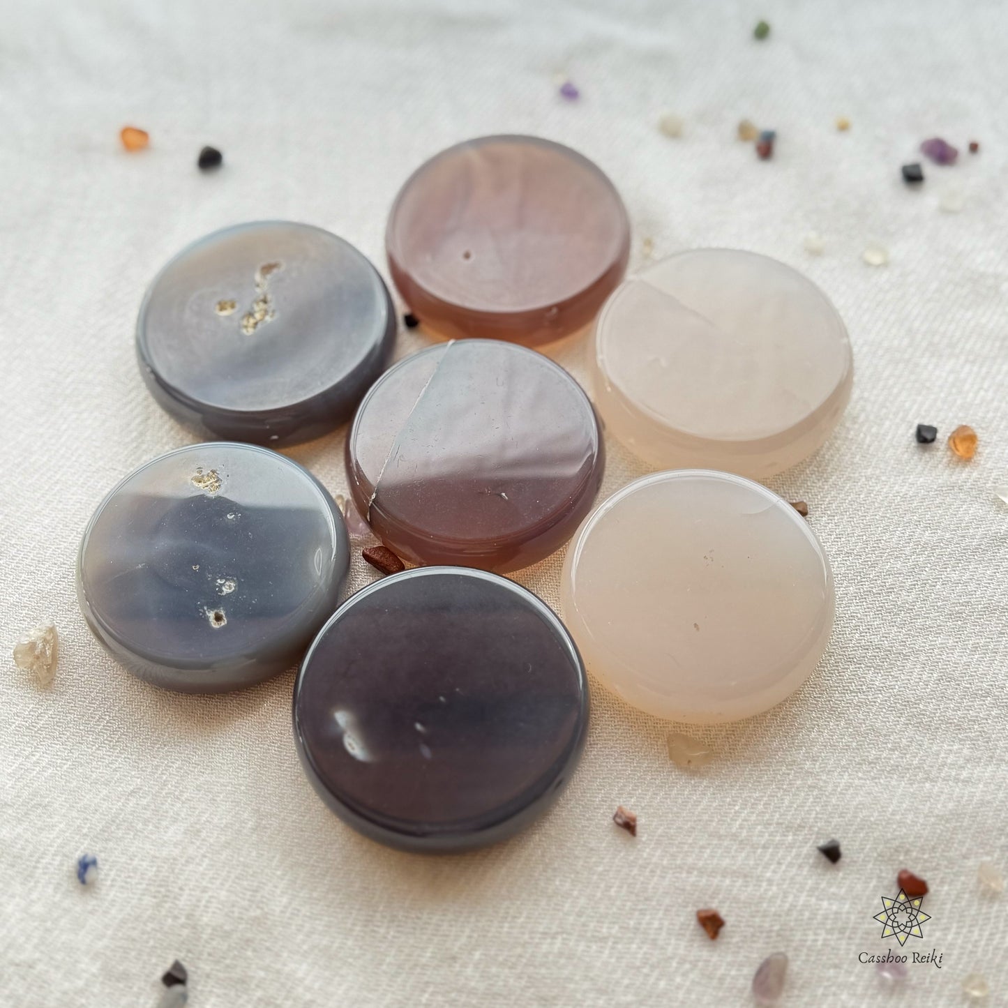 Natural Agate Disk | Crystal for Motivation and Personal Growth | Crystal for Taurus | May Birthday gift