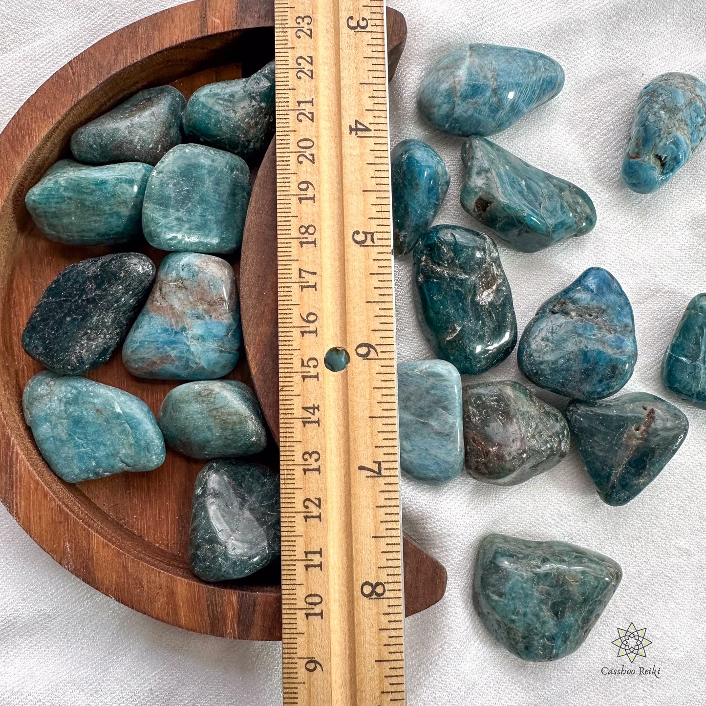 Tumbled Blue Apatite | Stone for Manifestation and Understanding the Big Picture