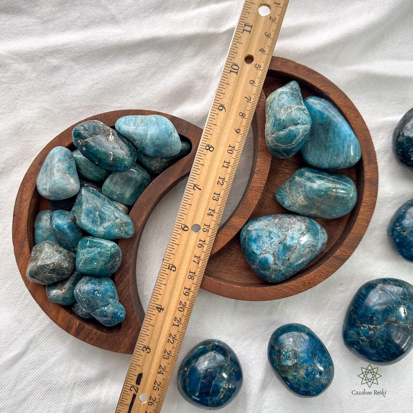 Tumbled Blue Apatite | Stone for Manifestation and Understanding the Big Picture