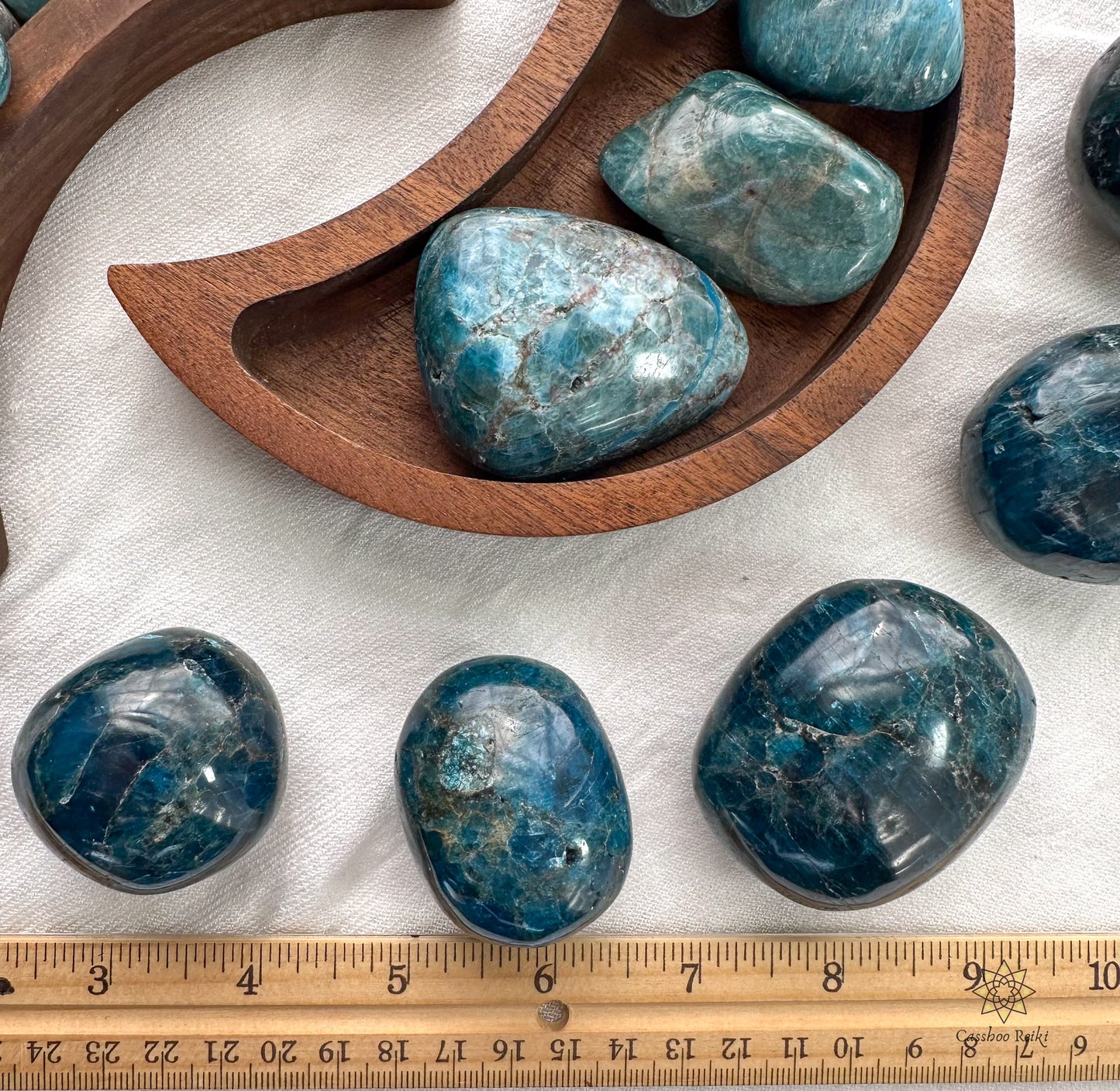 Tumbled Blue Apatite | Stone for Manifestation and Understanding the Big Picture