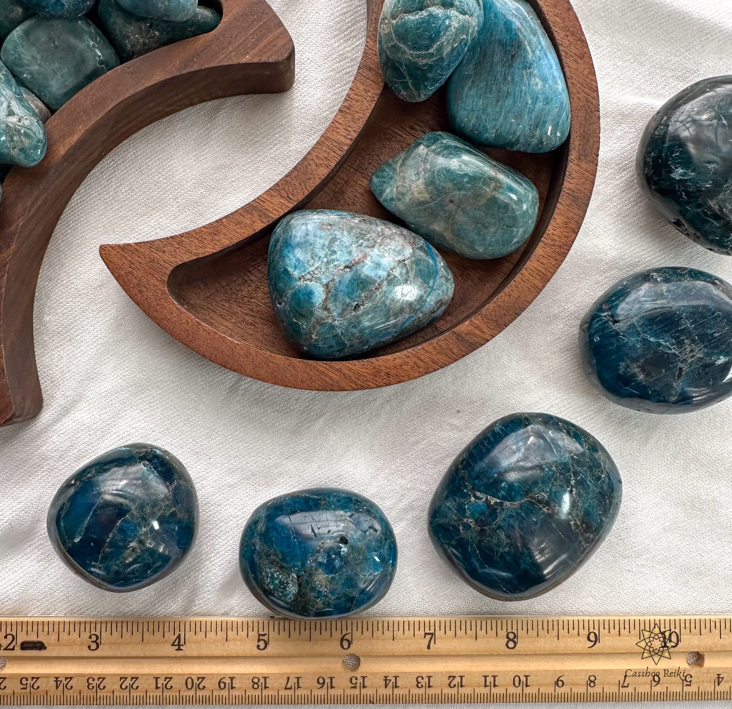 Tumbled Blue Apatite | Stone for Manifestation and Understanding the Big Picture