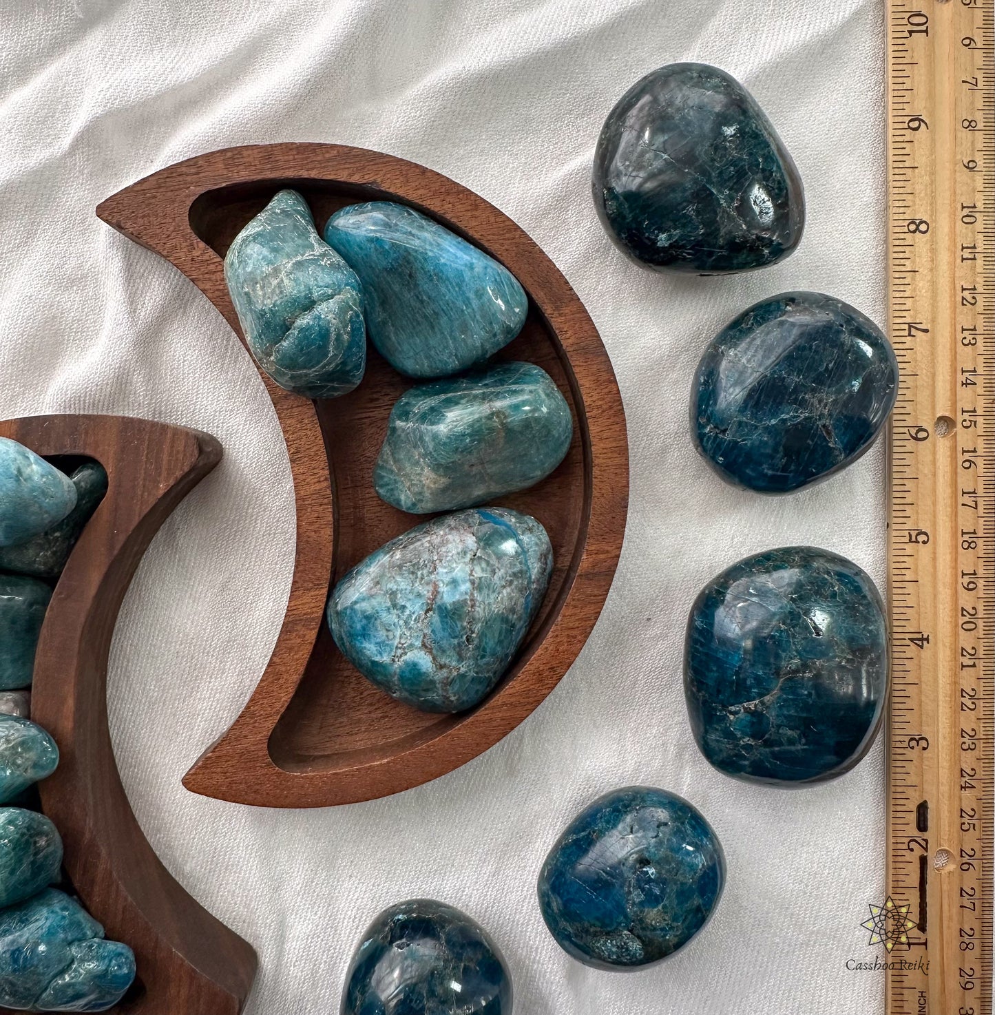 Tumbled Blue Apatite | Stone for Manifestation and Understanding the Big Picture