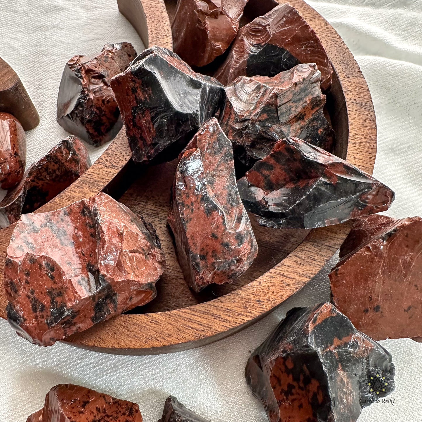 Tumbled Mahogany Obsidian | Red Obsidian | Crystal for Protection and Ancestral Healing