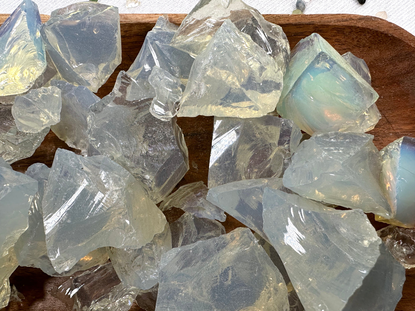 Opalite, Tumbled or Rough | Synthetic White Opal