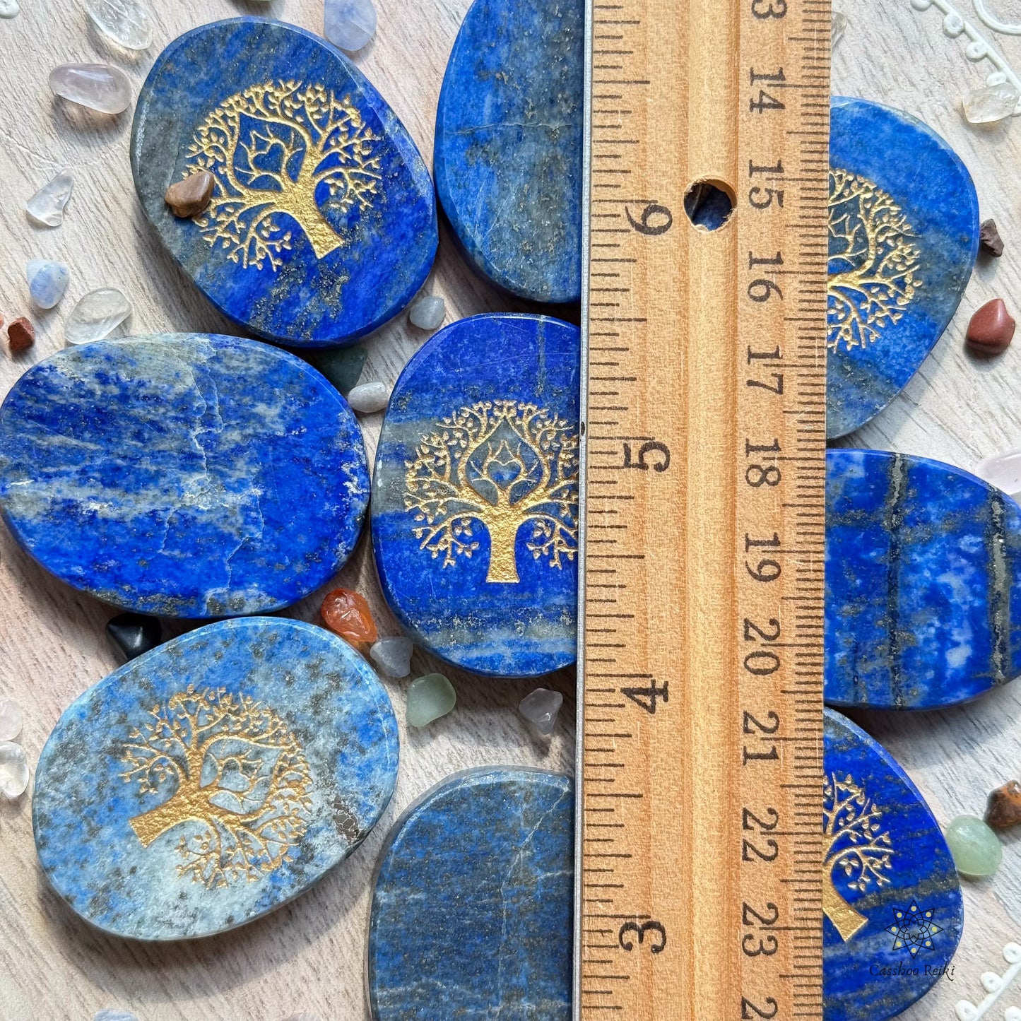 Palm Stone Tree of Life in Lapis Lazuli