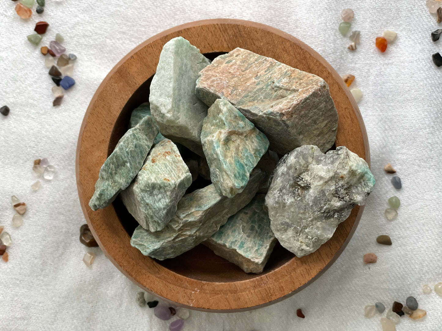 Amazonite, Tumbled or Rough | Stone of Hope, Truth & Courage