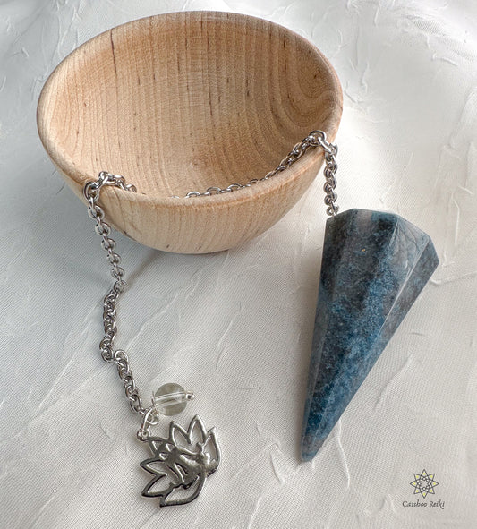 Trolleite Pendulum and Mini Bowl set | Natural Gemstone Pendulum