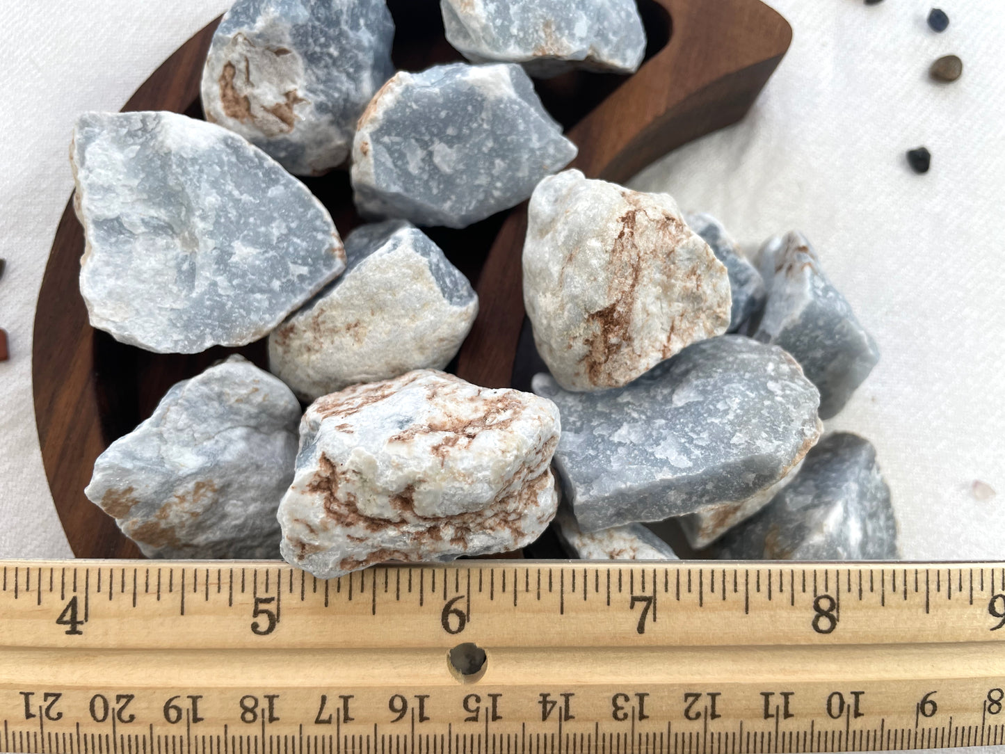 Angelite Tumbled or Rough Crystal | Blue Anhydrite | Crystal For Inner Peace and Angelic connection