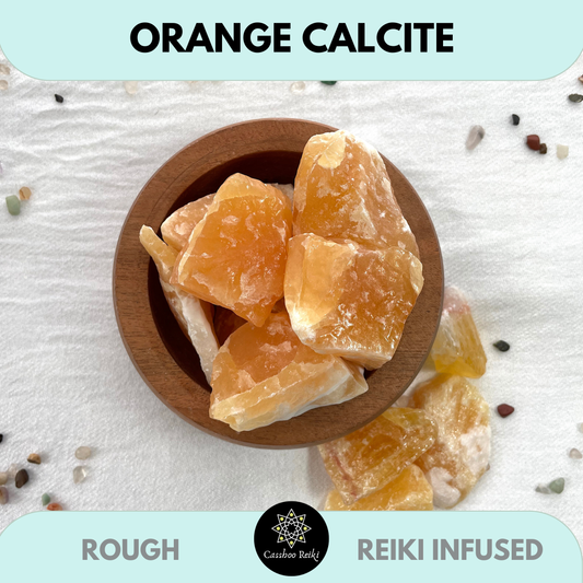 Orange Calcite Rough | Leo Zodiac Crystal | Crystal for Positivity against Gloomy, Negative People | Energy Vampires