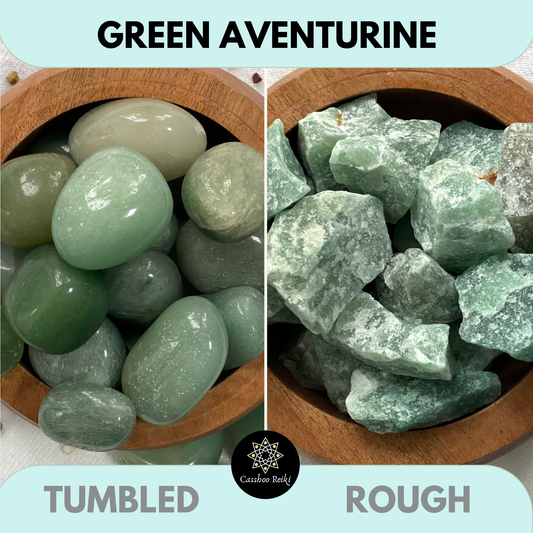 Green Aventurine, Tumbled or Rough | Green Quartz | Crystal for Empath protection and Abundance