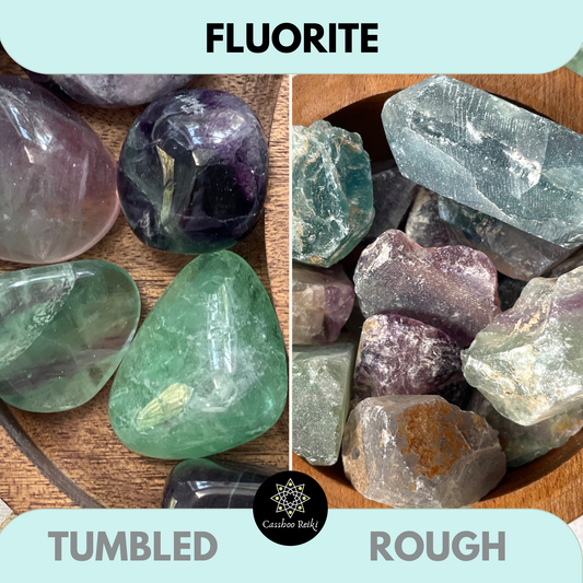 Fluorite Tumbled or Rough Crystal | Crystal for Focus and Mental Clarity