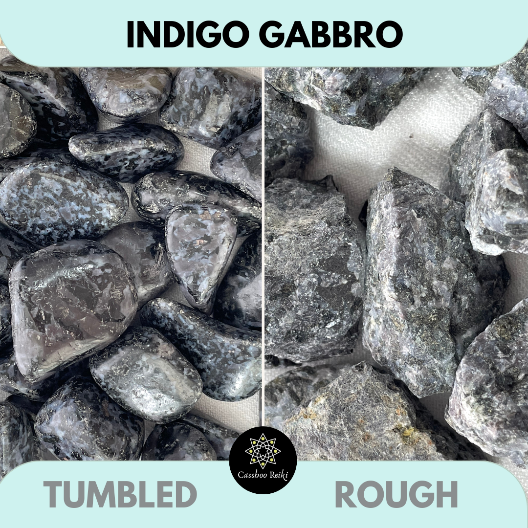 Indigo Gabbro | Mystical Merlinite | Crystal for Psychic Development and Manifestation