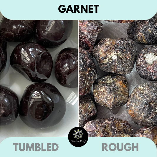 Garnet, Tumbled or Rough Crystal | Crystal for Courage, Passion and Motivation