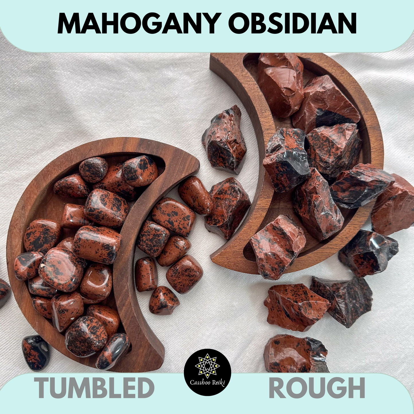 Tumbled Mahogany Obsidian | Red Obsidian | Crystal for Protection and Ancestral Healing