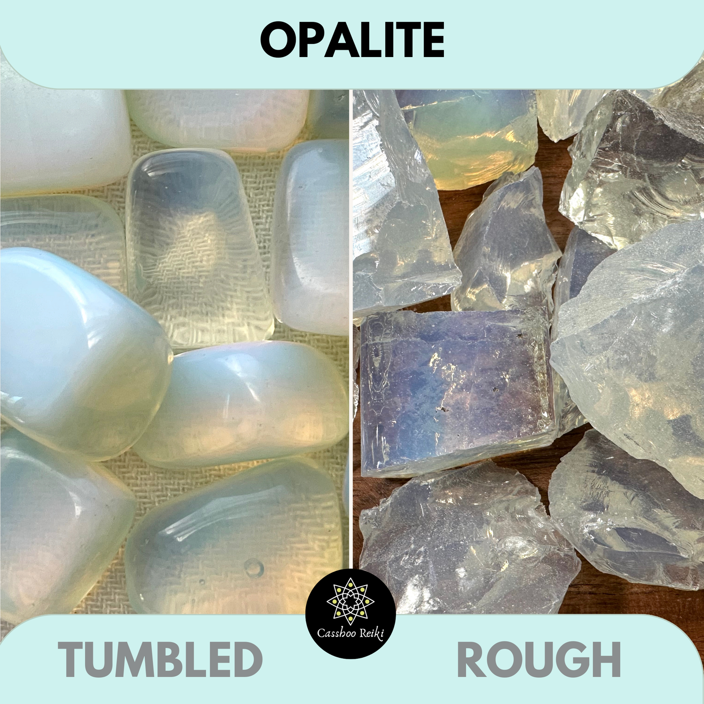 Opalite, Tumbled or Rough | Synthetic White Opal