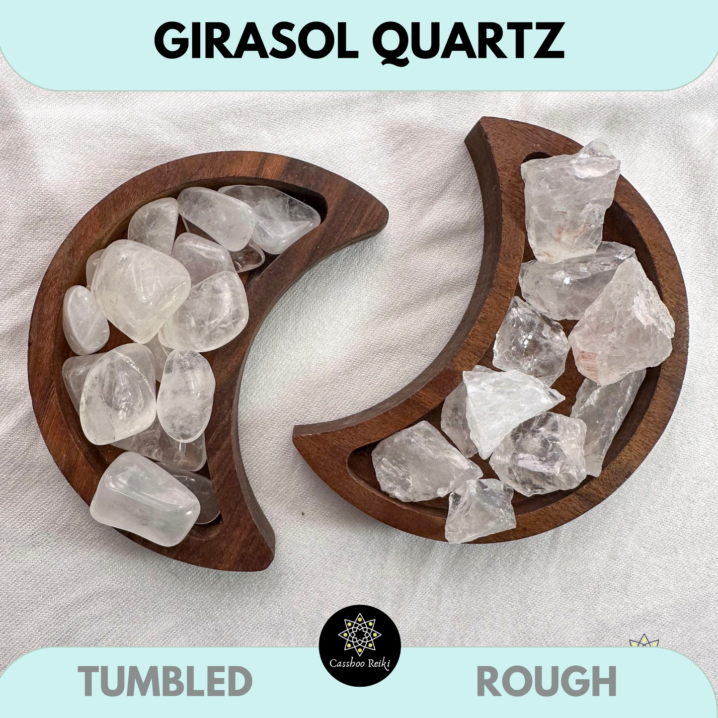 Girasol Quartz | Opalescent Quartz | Crystal for Reiki Practice and Clarity of Thought