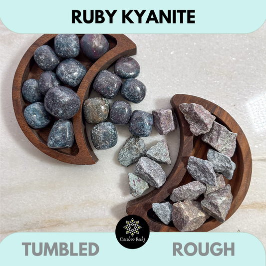 Ruby in Kyanite | Corundum in Kyanite | Crystal for Genuine Self-Expression