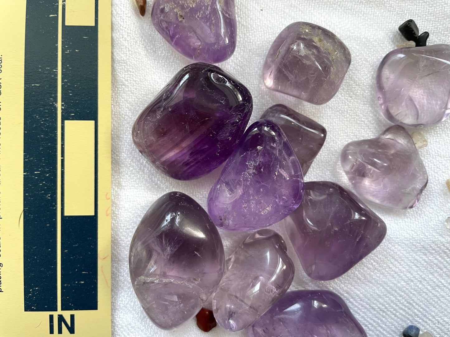 Amethyst, tumbled or rough | Third Eye chakra crystal