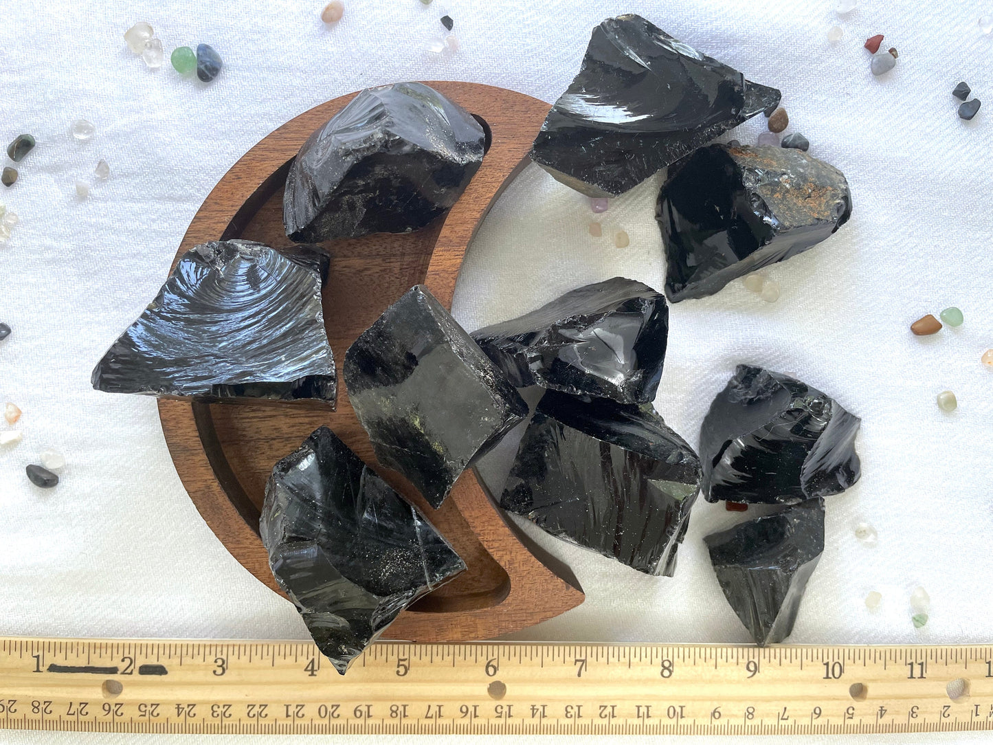 Black Obsidian, Rough or Tumbled | Crystal for Attachment Release & Cord Cutting