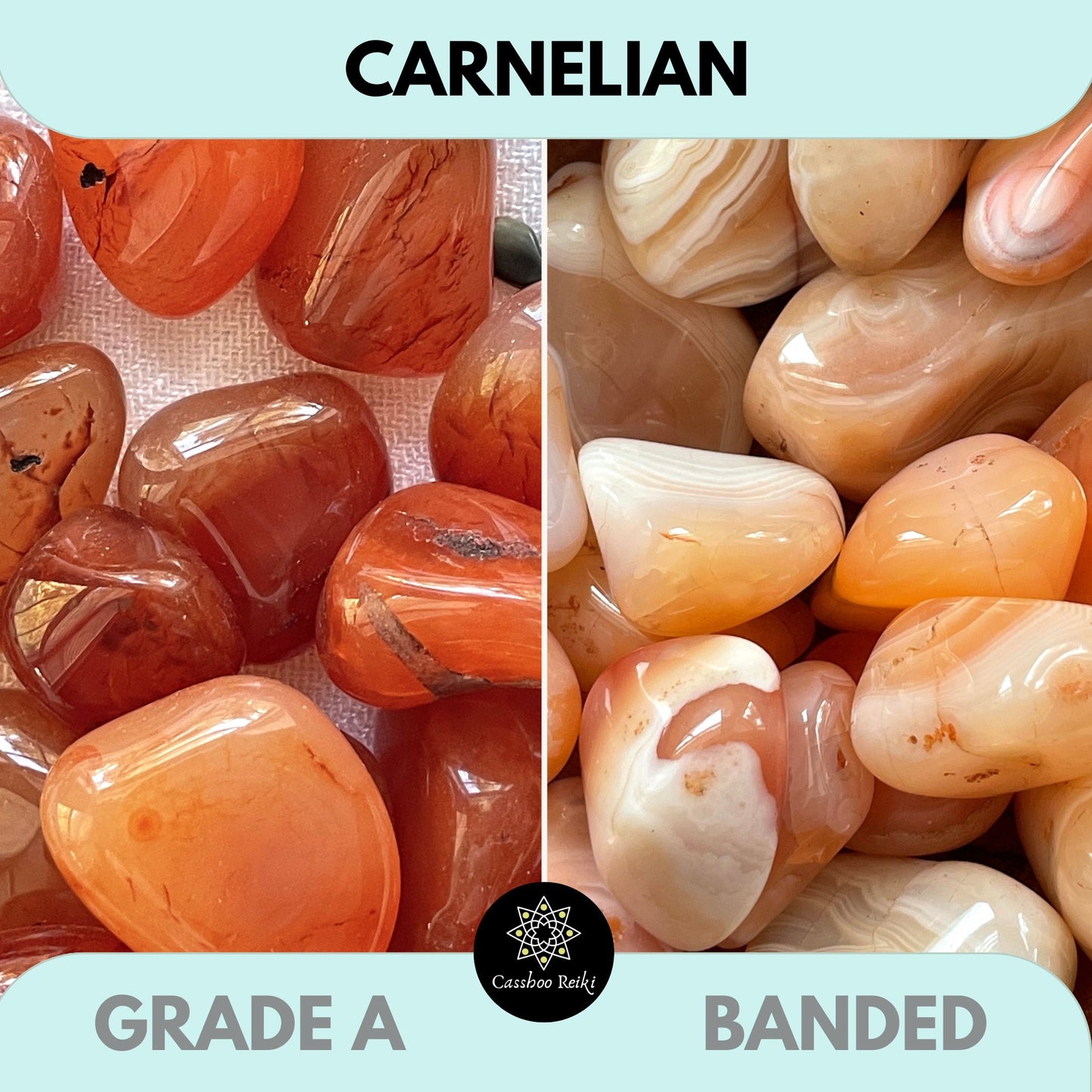 Carnelian Agate Tumbled or Rough | Crystal for Emotional Balance & Joy