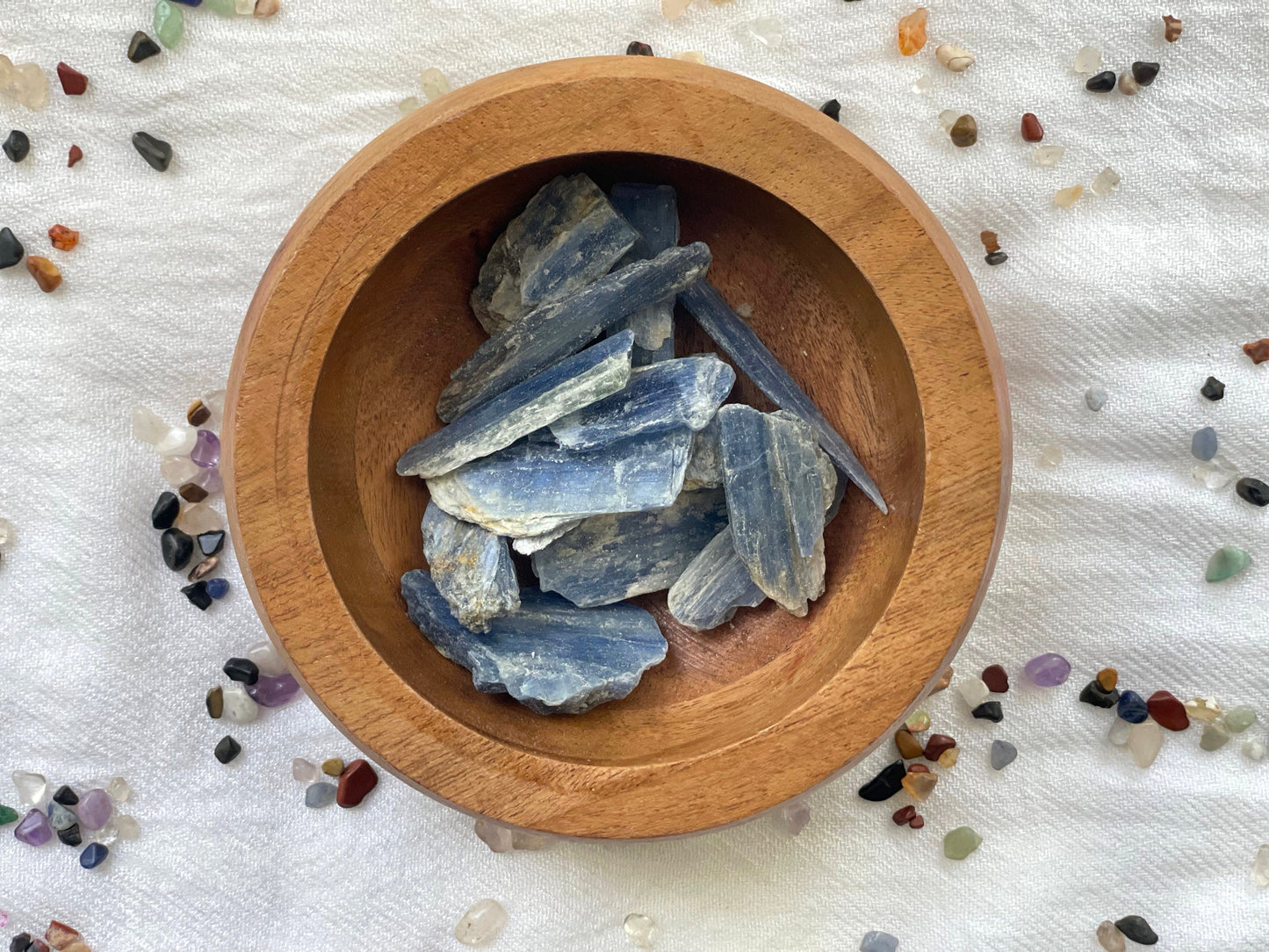 Blue Kyanite, Tumbled or Rough Blades | Throat Chakra Stone | Crystal for Connection and Alignment | Crystal Gridding