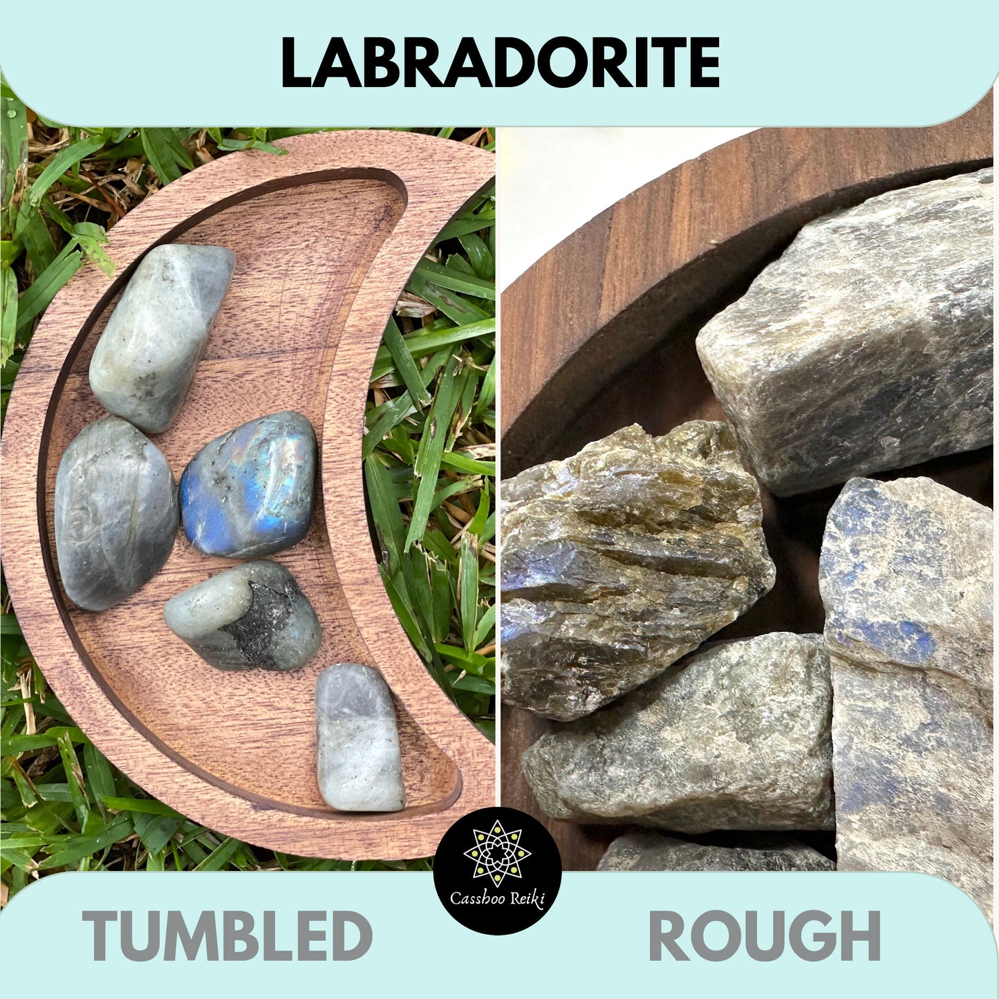 Labradorite Tumbled or Rough