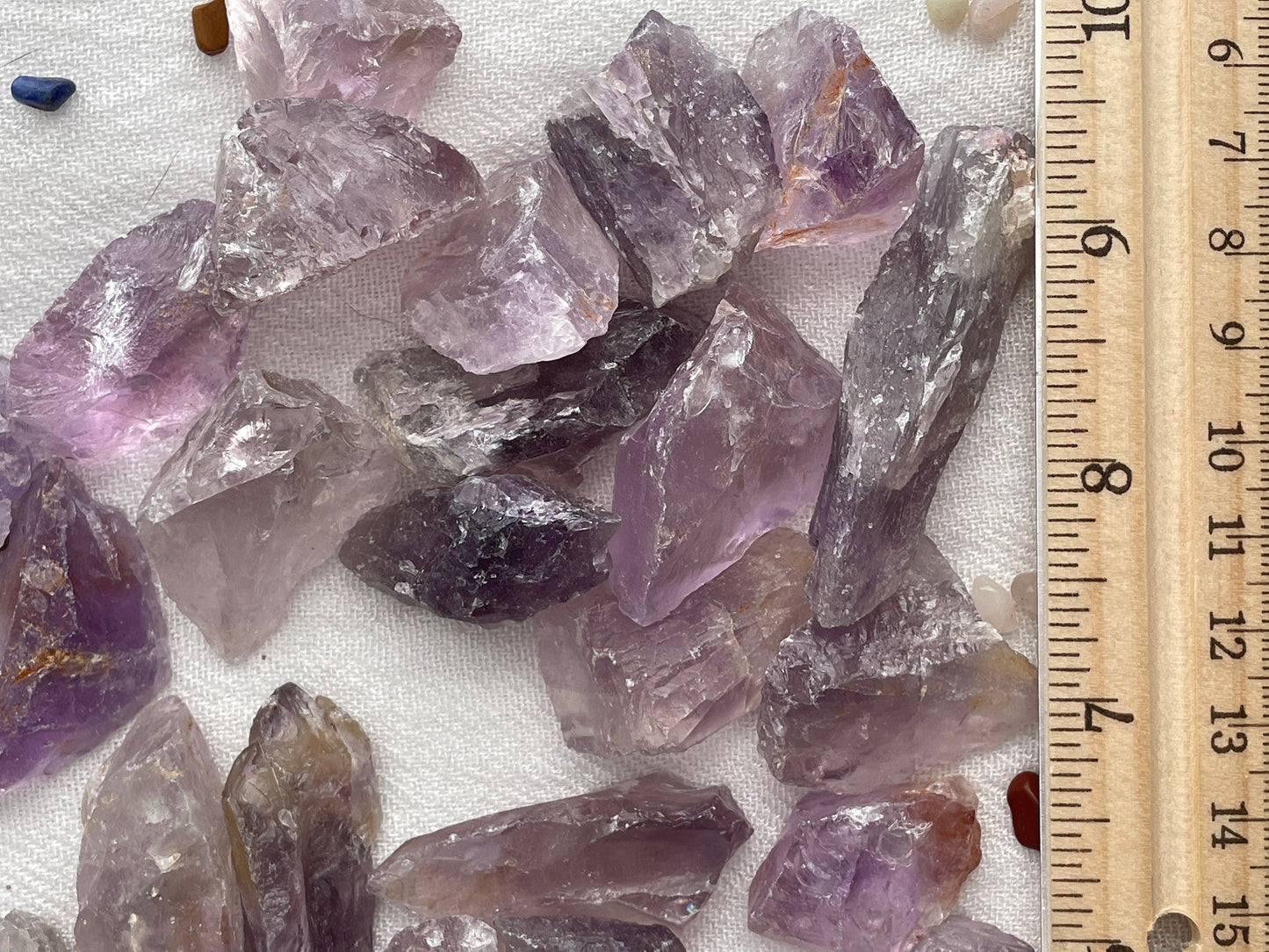 Amethyst, tumbled or rough | Third Eye chakra crystal