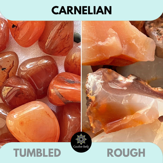 Carnelian Agate Tumbled or Rough | Crystal for Emotional Balance & Joy