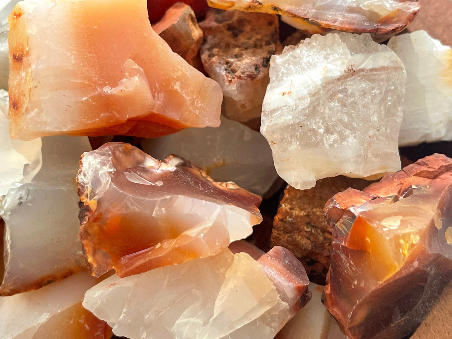 Carnelian Agate Tumbled or Rough | Crystal for Emotional Balance & Joy