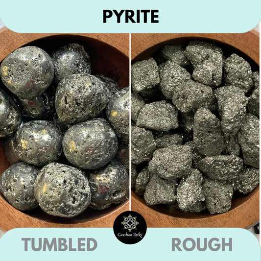 Pyrite Tumbled or Rough | Crystal for Joy, Abundance & Prosperity