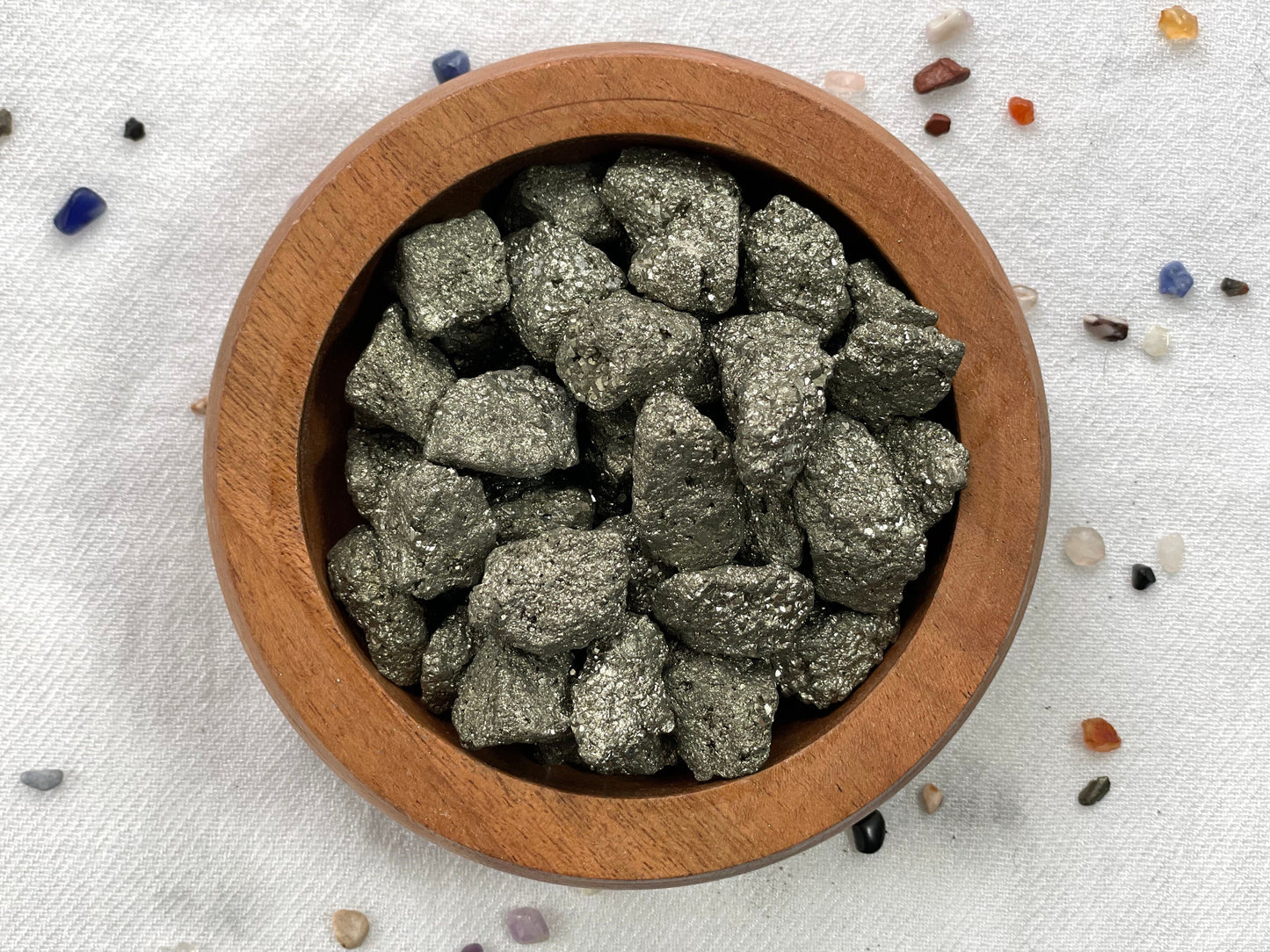 Pyrite Tumbled or Rough | Crystal for Joy, Abundance & Prosperity