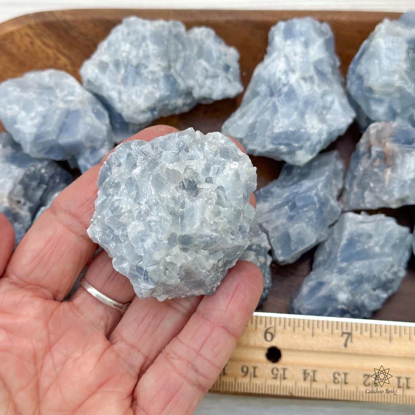 Blue Calcite, Rough | Crystal for Workaholics & Relationships | Crystal for Peace