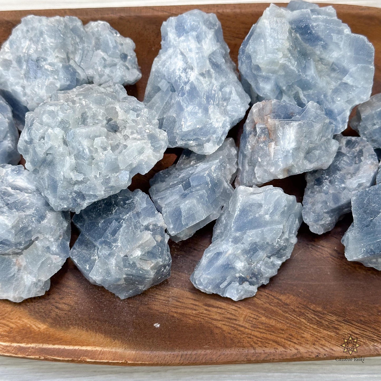 Blue Calcite, Rough | Crystal for Workaholics & Relationships | Crystal for Peace