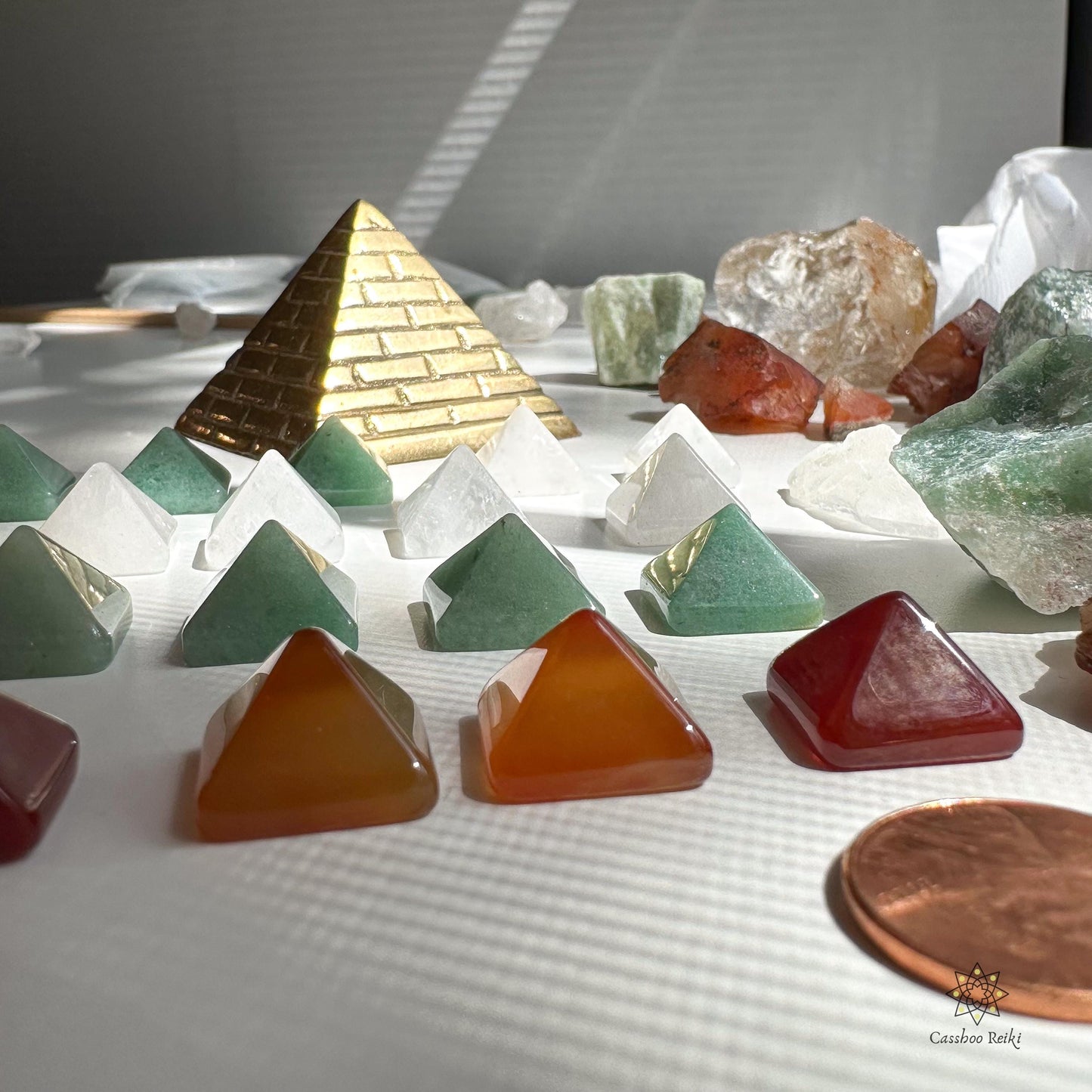 Gemstone Pocket Pyramids | Mini Pyramids | Pocket tokens | Pocket-Sized Gemstone Charms | Talismans