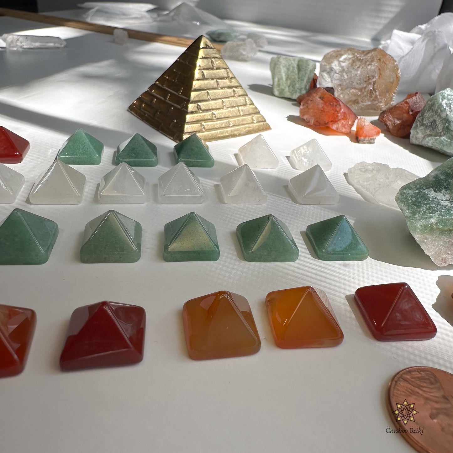 Gemstone Pocket Pyramids | Mini Pyramids | Pocket tokens | Pocket-Sized Gemstone Charms | Talismans