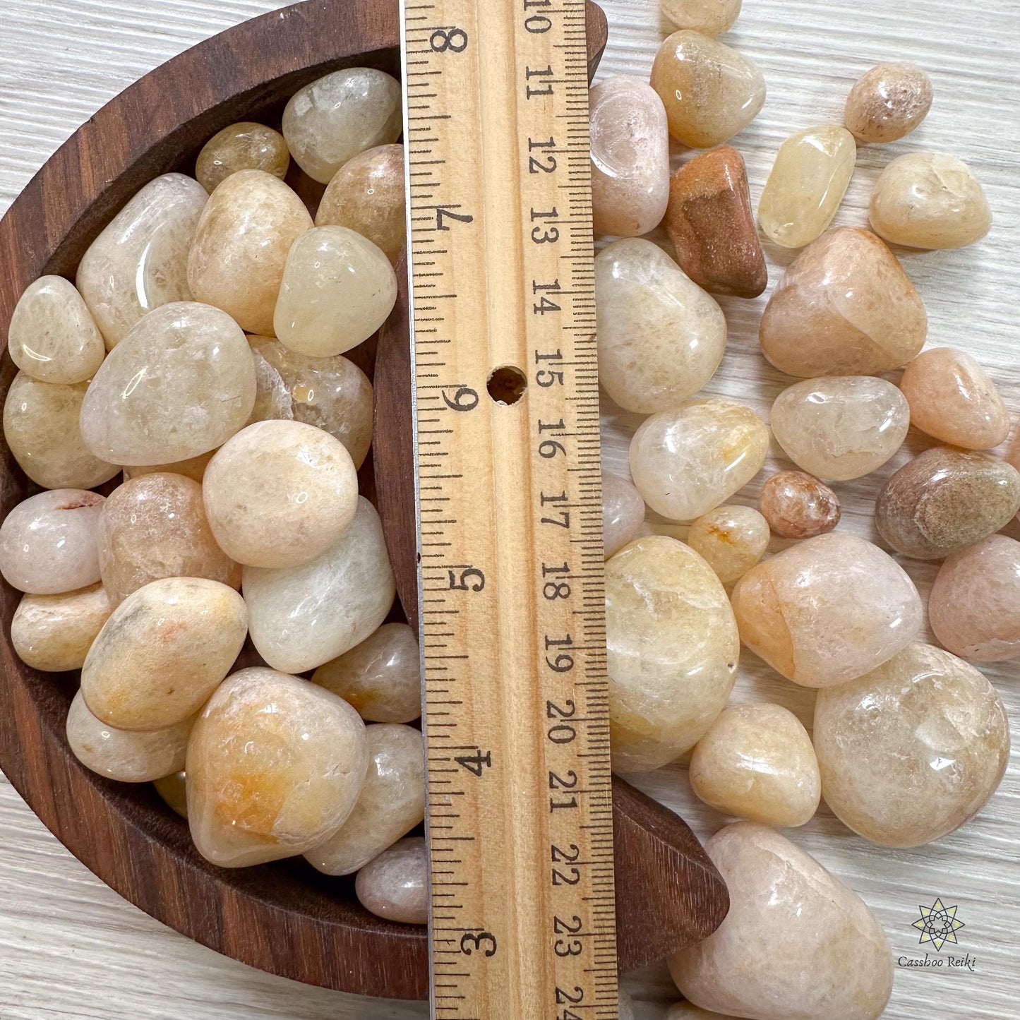 Tumbled Yellow-Peach Aventurine | Crystal for Self-Love and Compassion | Crystal for Drivers | Crystal for the Car