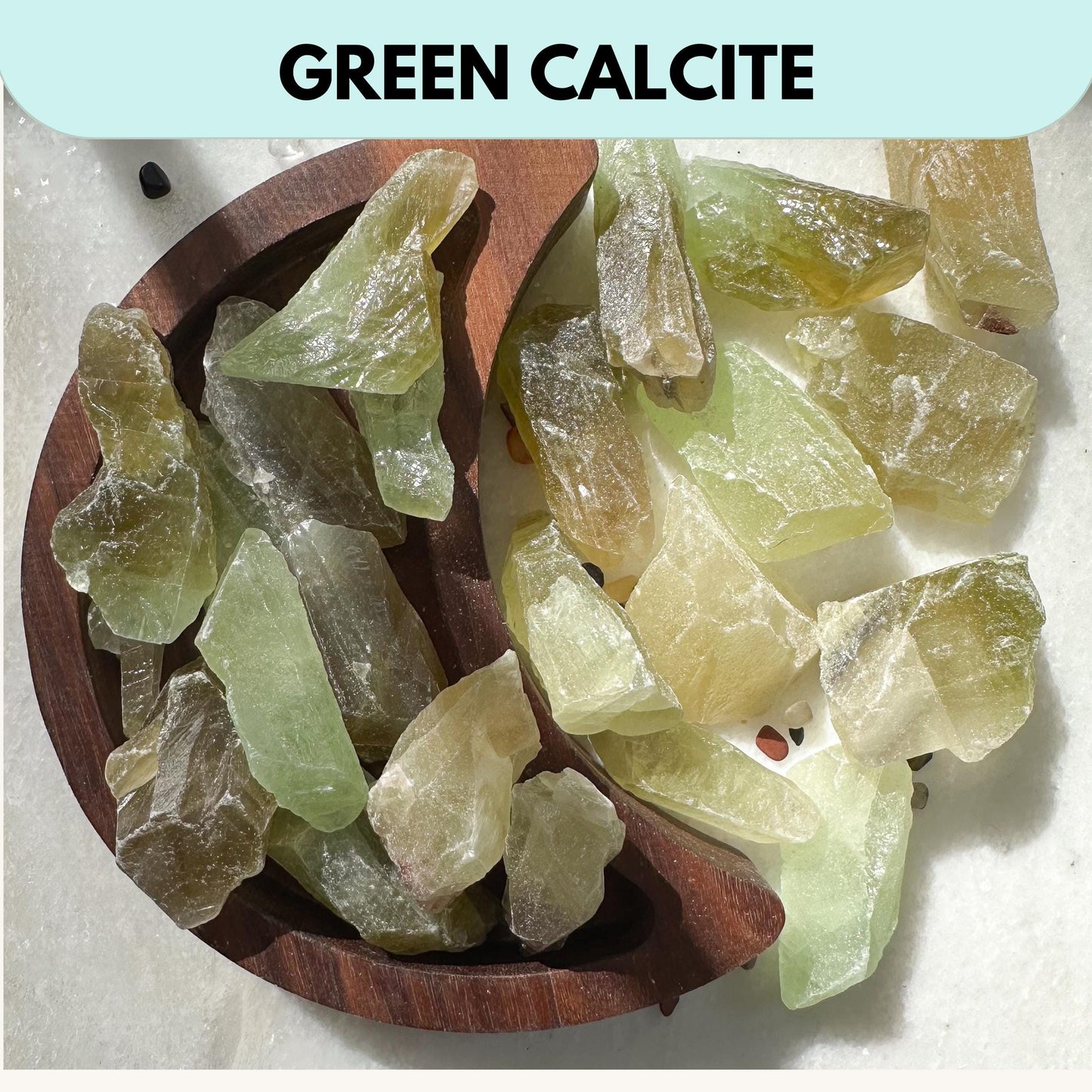 Natural Green Calcite | Rough Green Calcite | Heart chakra stone