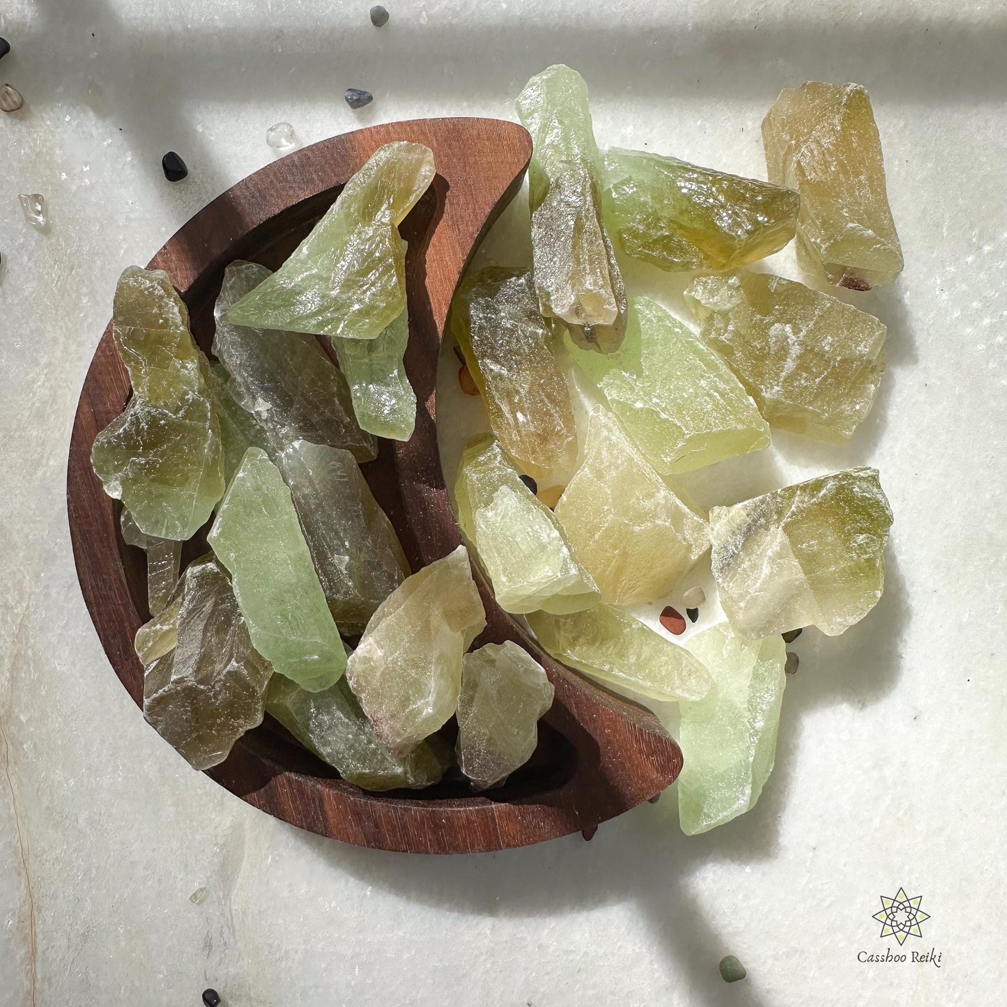 Natural Green Calcite | Rough Green Calcite | Heart chakra stone