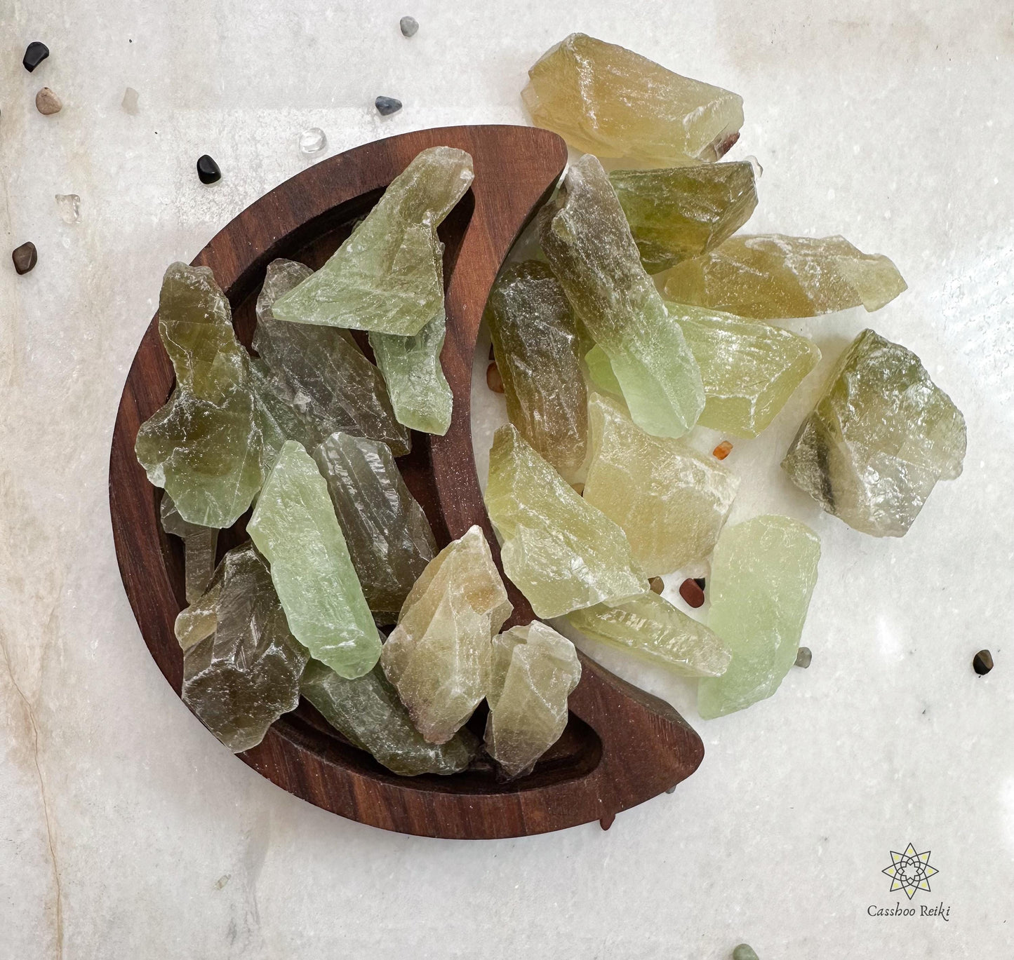 Natural Green Calcite | Rough Green Calcite | Heart chakra stone