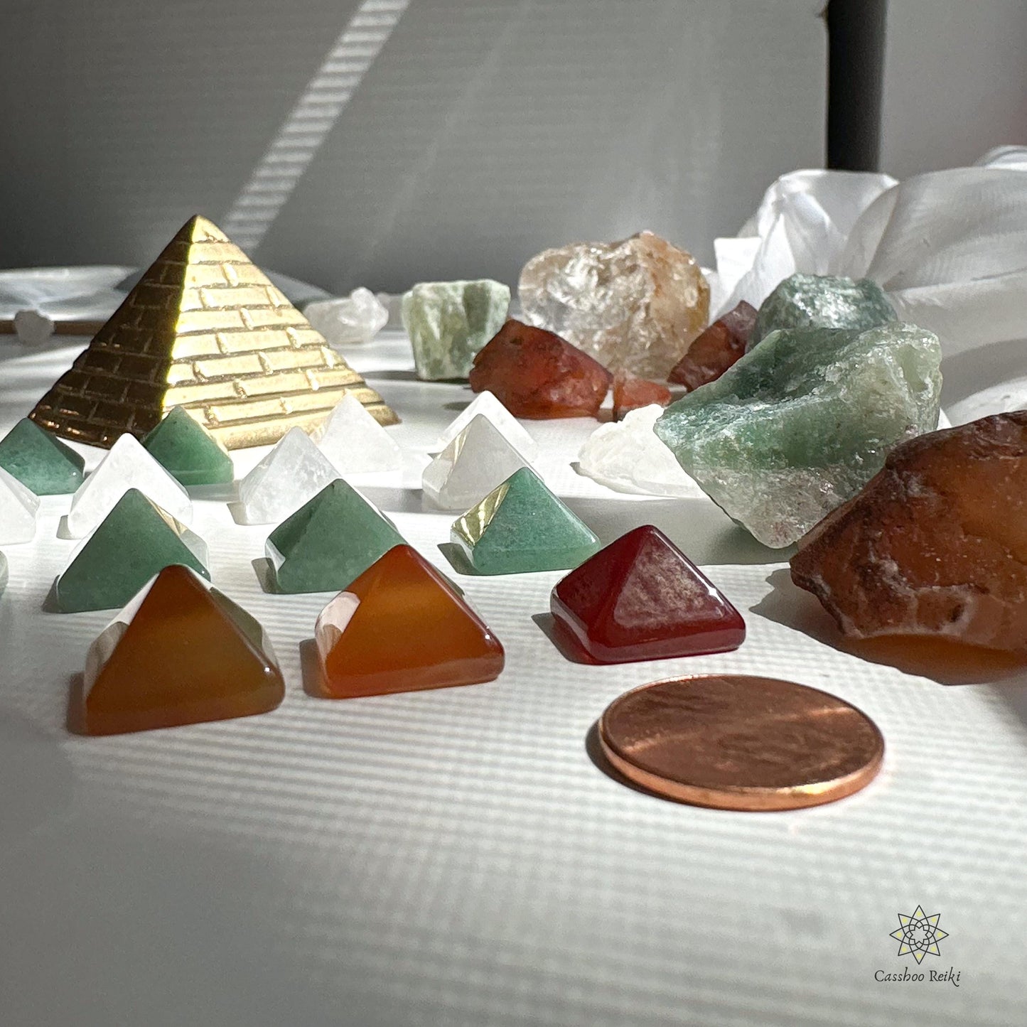 Gemstone Pocket Pyramids | Mini Pyramids | Pocket tokens | Pocket-Sized Gemstone Charms | Talismans