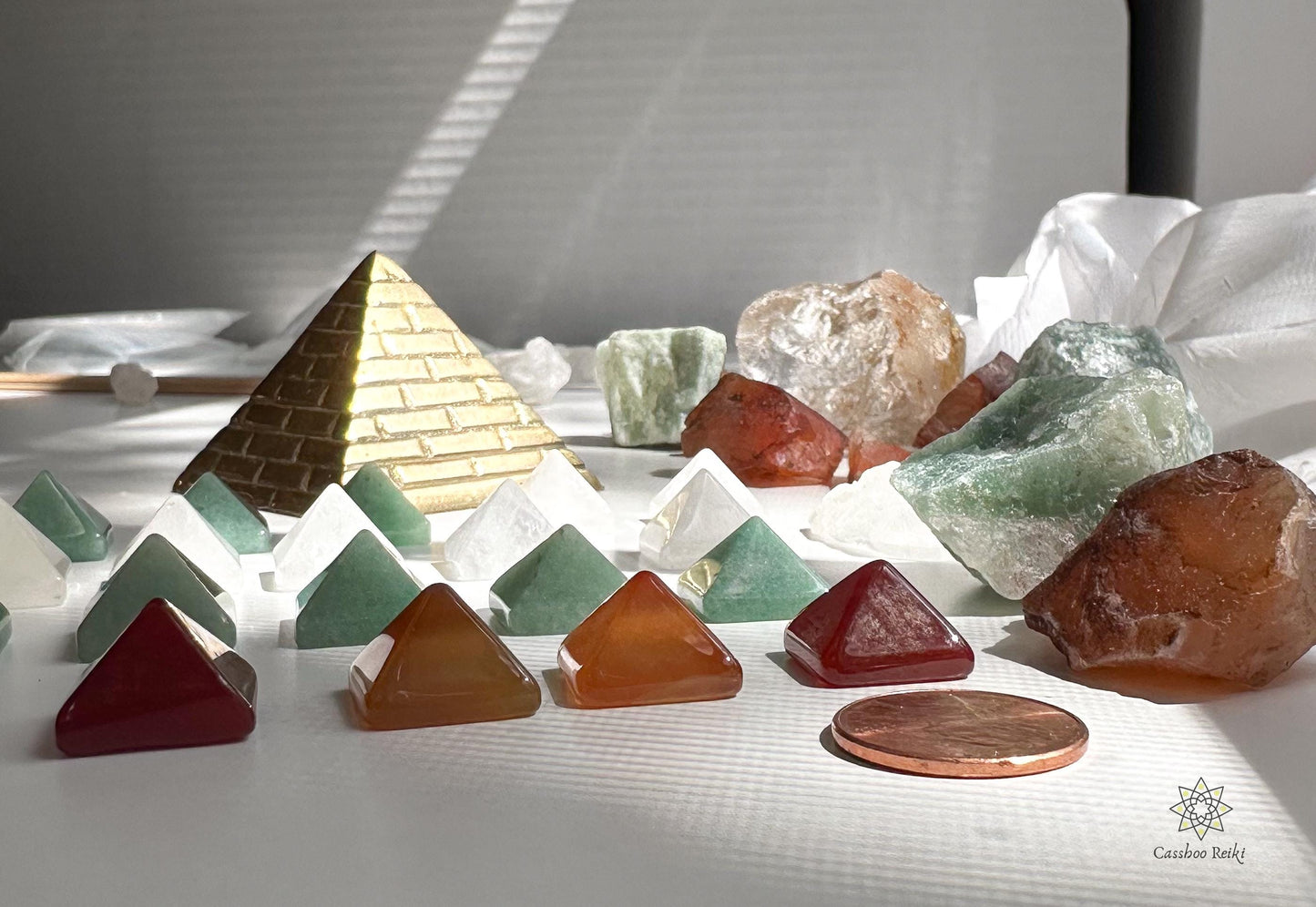 Gemstone Pocket Pyramids | Mini Pyramids | Pocket tokens | Pocket-Sized Gemstone Charms | Talismans